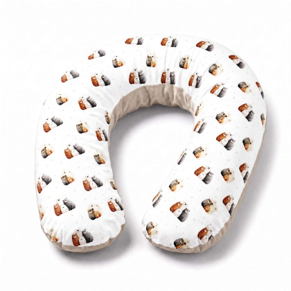 Veľký dojčiaci vankúš XKKO LUX - Bear Family