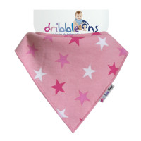 Dribble Ons Designer Pink Stars