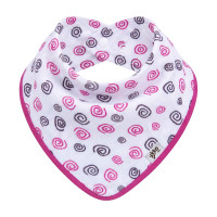 Bambusová šatka XKKO BMB - Magenta Spirals 3x1ks VO bal.