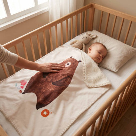 Španielska detská deka XKKO LUX 75x100 - Bear