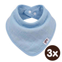 Bambusová šatka XKKO BMB - Baby Blue 3x1ks VO bal.