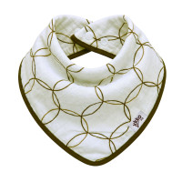 Bambusová šatka XKKO BMB - Natural Brown Circles
