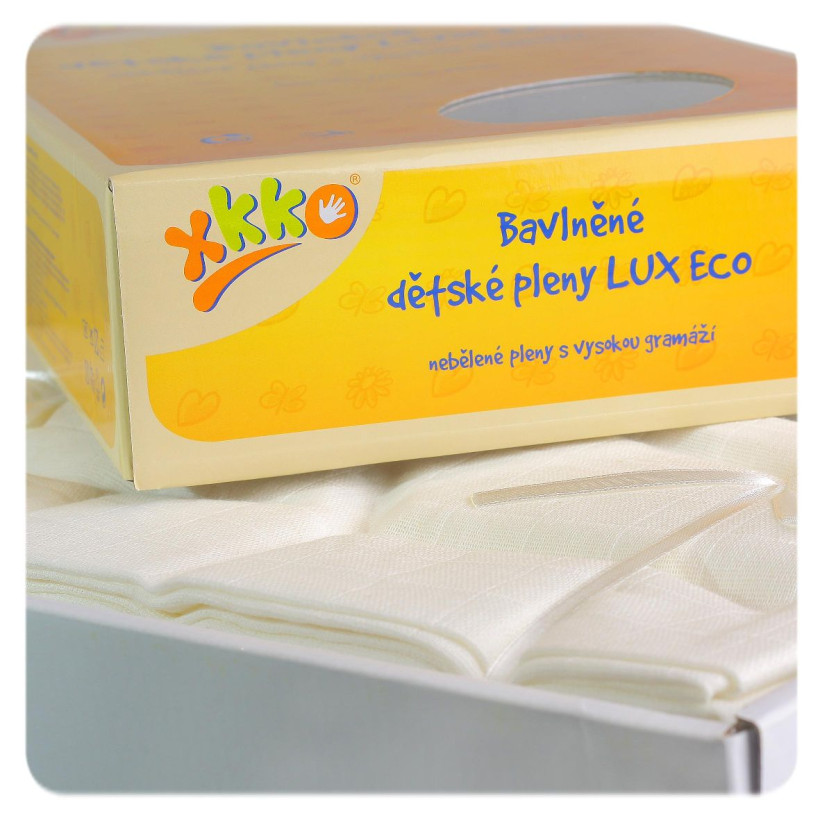 Vysokogramážné detské plienky XKKO LUX ECO 70x70 - Natural