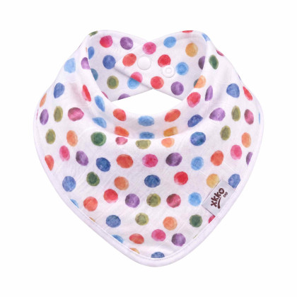 Bambusová šatka XKKO BMB Digi - Watercolour Polka Dots
