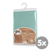 Bambusové prestieradlo XKKO BMB 50x70 - Mint 5x1ks (VO bal.)