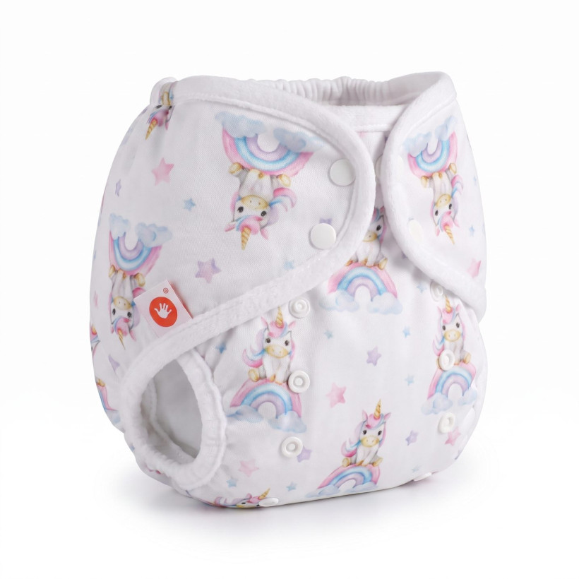Vrchné plienkové nohavičky XKKO One Size - Unicorns