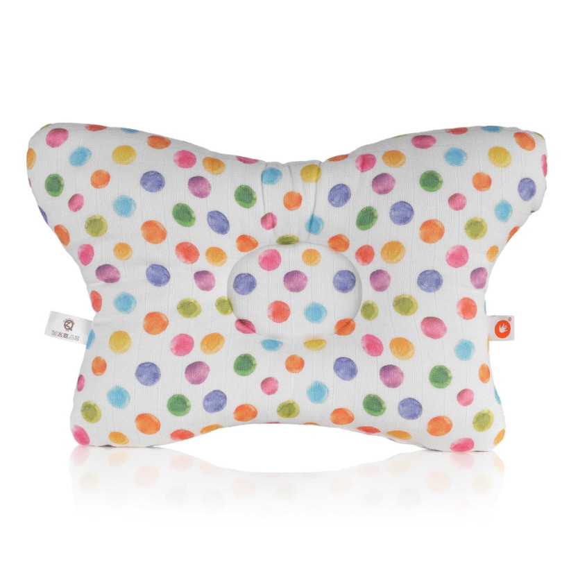 XKKO BMB Vankúš z bambusového mušelínu - Watercolour Polka Dots