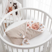 Bavlnená zavinovačka XKKO LUX s kokosovou vložkou - Bear Family