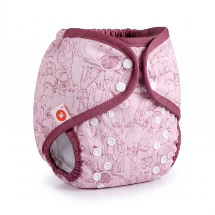 Vrchné plienkové nohavičky XKKO One Size - Safari Mesa Rose