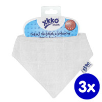 Šatka XKKO Organic Staré časy - Snow White 3x1ks VO bal.