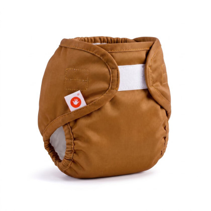 Vrchné plienkové nohavičky XKKO Newborn - Honey Mustard