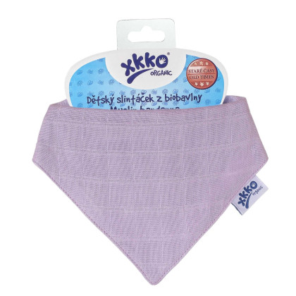 Šatka XKKO Organic Staré časy - Ultra Violet