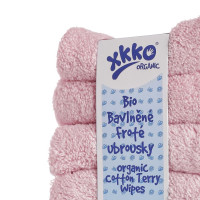 BIO bavlnené obrúsky XKKO Organic 21x21 - Baby Pink