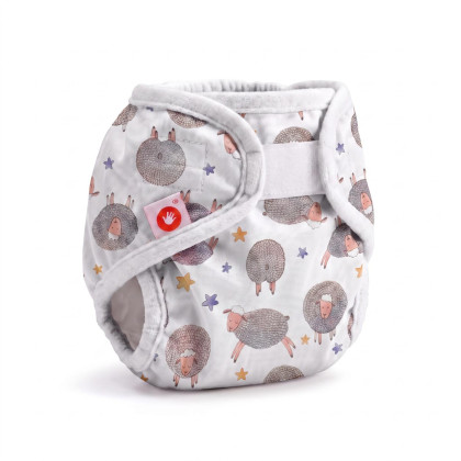 Vrchné plienkové nohavičky XKKO Newborn - Dreamy Sheeps