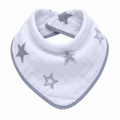 Bambusová šatka XKKO BMB - Silver Stars