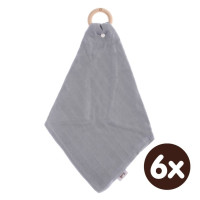 Hryzátko XKKO BMB s plienkou - Silver 6x1ks (VO balenie)