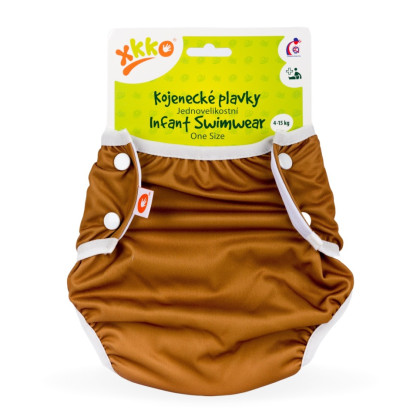 Jednoveľkostné dojčenské plavky XKKO - Honey Mustard