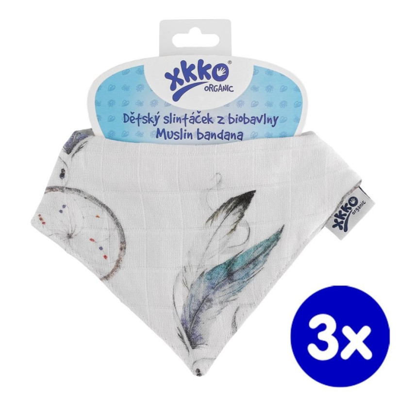 Šatka XKKO Organic - Dream Catcher 3x1ks VO bal.
