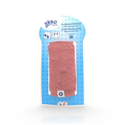 Ochrana popruhov nosidla alebo autosedačky XKKO Organic – Mesa Rose