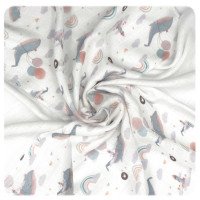 Bambusové obrúsky XKKO BMB 30x30 Digi - Sky Whale MIX