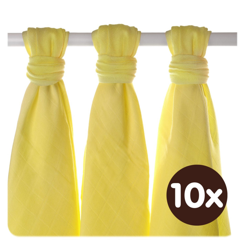 Bambusové plienky XKKO BMB 70x70 - Lemon 10x3ks VO bal.