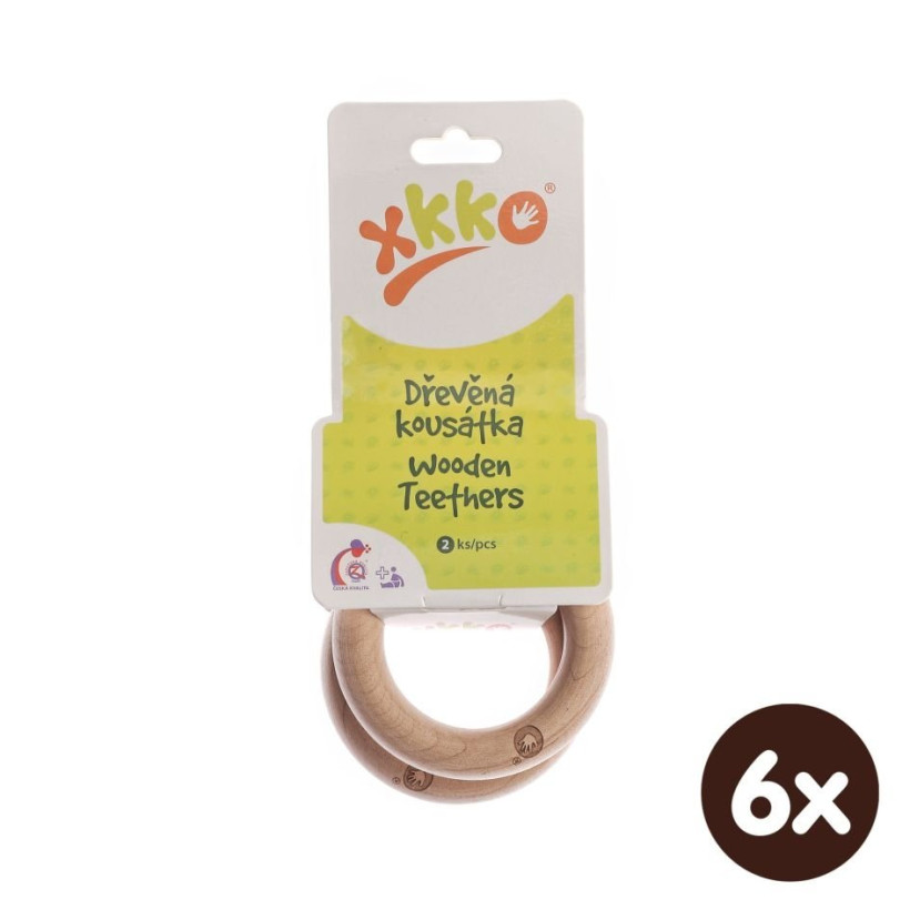 Hryzátko XKKO - Krúžky 6x2ks (VO balenie)
