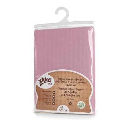 Bambusové prestieradlo XKKO BMB 50x70 - Baby Pink