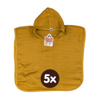Bambusové pončo XKKO BMB Colours - Honey Mustard Veľkosť 2 5x1ks (VO balenie)