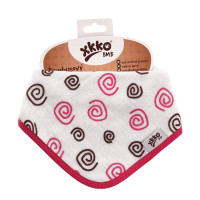 Bambusová šatka XKKO BMB - Magenta Spirals 3x1ks VO bal.