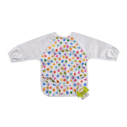 Podbradník s rukávmi XKKO - Watercolour Polka Dots