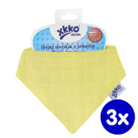 Šatka XKKO Organic Staré časy - Wax Yellow 3x1ks VO bal.