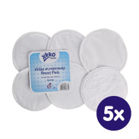 Froté vložky do podprsenky XKKO Organic - Biele  5x6ks VO bal.