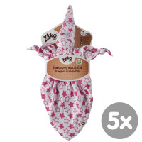 Bambusový maznáčik XKKO BMB - Little Stars Magenta 5x1ks VO bal.