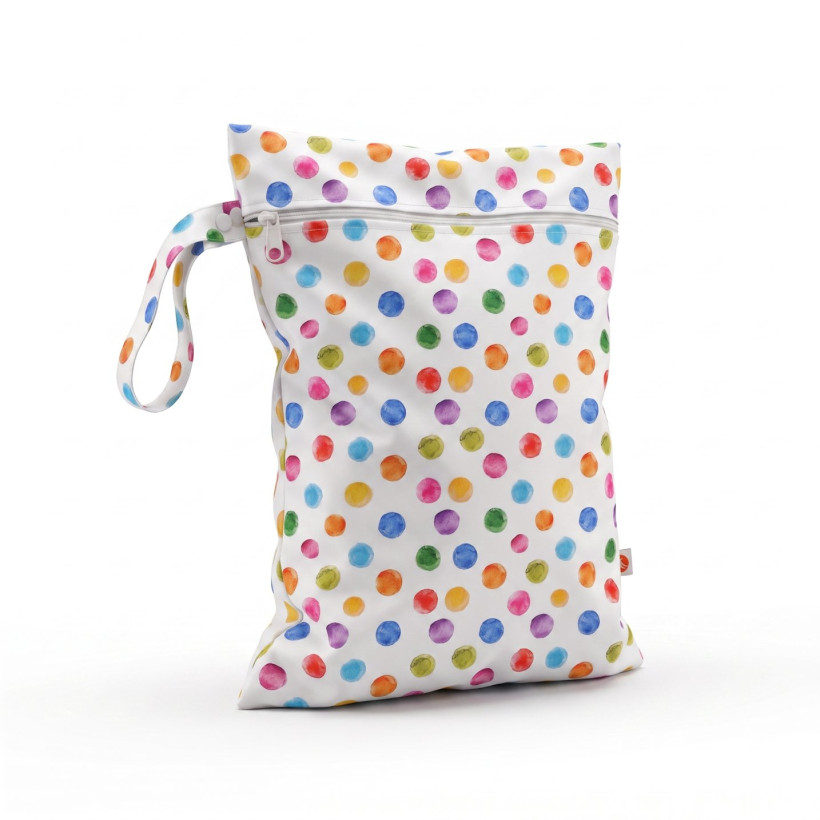 Nepremokavé vrecko XKKO Veľkosť M - Watercolour Polka Dots