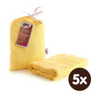 Bambusová zavinovačka XKKO BMB 120x120 - Lemon 5x1ks VO bal.