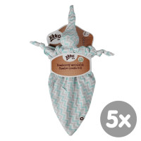 Bambusový maznáčik XKKO BMB - Mint Chevron 5x1ks VO bal.