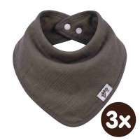 Bambusová šatka XKKO BMB - Dark Choco 3x1ks VO bal.