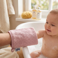 BIO bavlnené froté žinka XKKO Organic - Baby Pink 5x1ks (VO bal.)