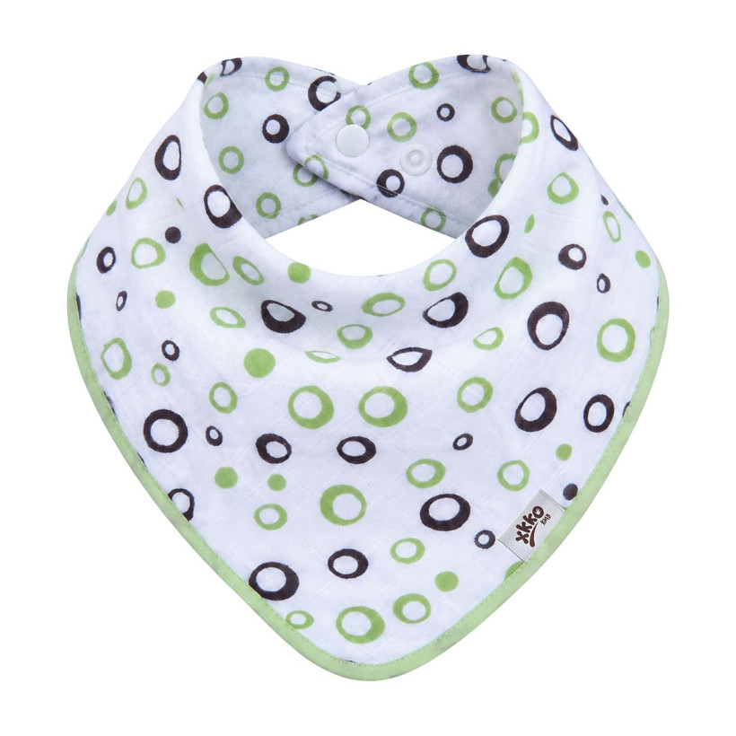 Bambusová šatka XKKO BMB - Lime Bubbles
