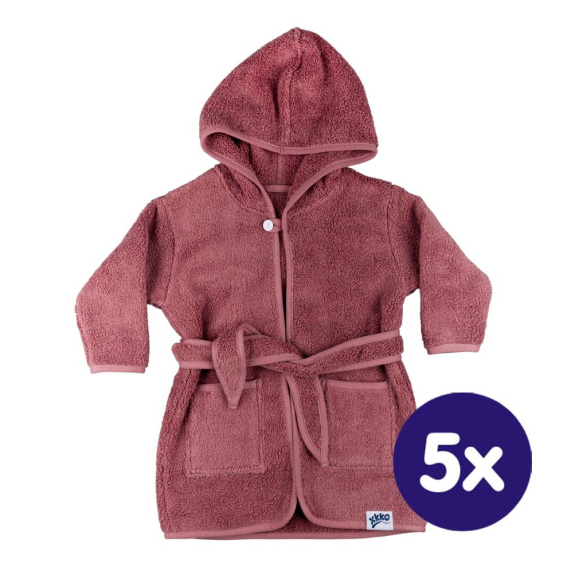 BIO Bavlnený župan XKKO Organic - Lavender Aura 12-24m 5x1ks (VO balenie)