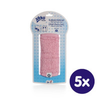 Ochrana popruhov nosidla alebo autosedačky XKKO Organic – Baby Pink 5x1 bal. ( VO bal.)
