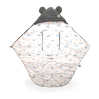 Zimný zavinovací fusak do autosedačky XKKO LUX - Sky Whale