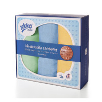 Osušky z biobavlny XKKO Organic 90x100 Staré časy - Pastels For Boys