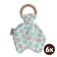 Hryzátko XKKO BMB Lístky - Mint Cross 6x1ks (VO balenie)