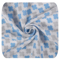 Bambusové prestieradlo XKKO BMB 50x70 - Baby Blue Cross