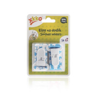 XKKO Klipy na cumlík 2ks - Little Stars Cyan MIX 5x2ks (VO balenie)