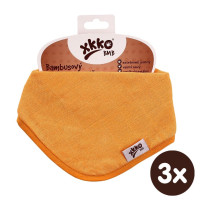 Bambusová šatka XKKO BMB - Orange 3x1ks VO bal.