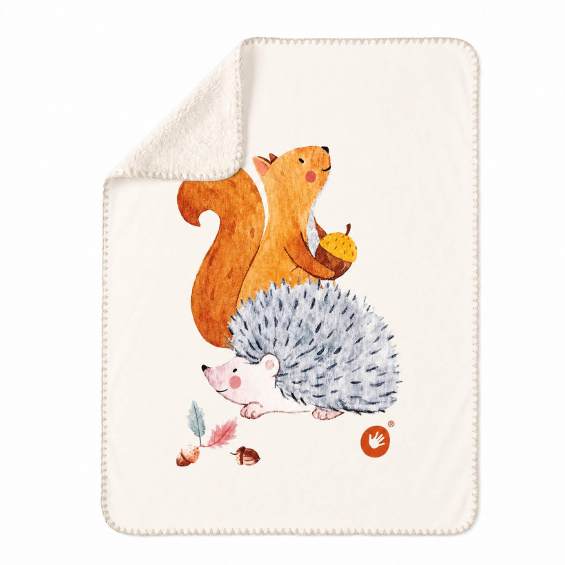 Španielska detská deka XKKO LUX 75x100 - Squirrel
