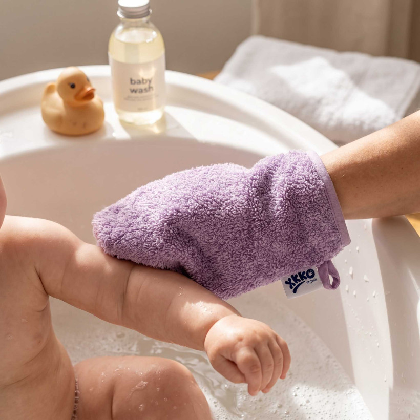 BIO bavlnené froté žinka XKKO Organic - Lavender Aura