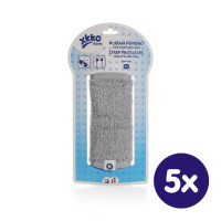 Ochrana popruhov nosidla alebo autosedačky XKKO Organic – Silver 5x1 bal. ( VO bal.)